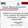 Estudios motores de crecimiento rural en Centroamérica Análisis de encuesta de hogares multivariado CATIE 2010